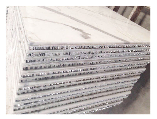 15 + 5 mm marble Wall Decorative Panel Marble Finished Composite Tile Aluminum Stone Honeycomb Panels