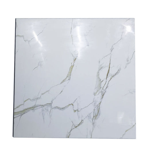 600x600 глянцевая супер белая мраморная полированная настенная плитка полностью полированная фарфоровая плитка для пола 