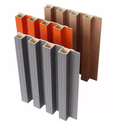 Водонепроницаемая деревянная пластиковая композитная стеновая панель WPC Облицовочные доски из ПВХ Внутренние наружные рифленые стеновые панели Стеновая панель Wpc 