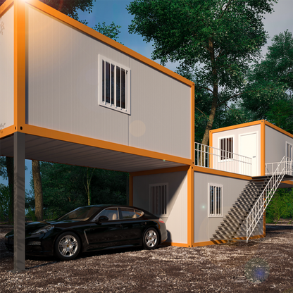 20 40-футовый недорогой сборный контейнерный дом с легким стальным каркасом и легкой стальной конструкцией 